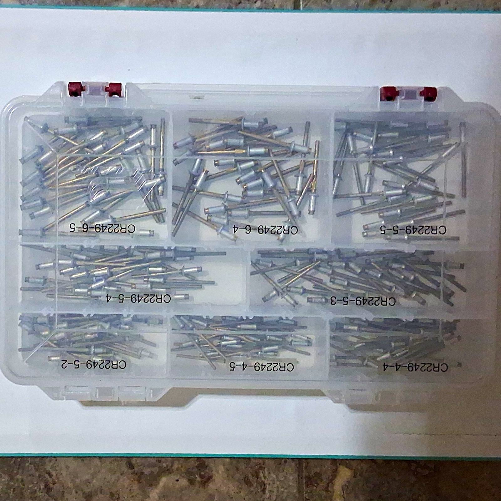 200 New Cherry Aerospace Blind Rivets CherryMax p/n CR2249 (8) different sizes.