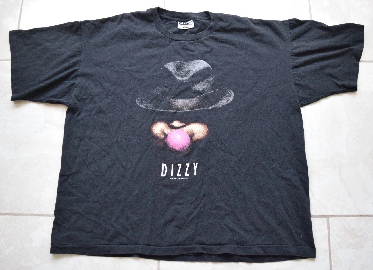 Vintage 1995 Dizzy Gillespie Trumpet Cheeks Shirt Tee XL Jazz Tour Miles Davis