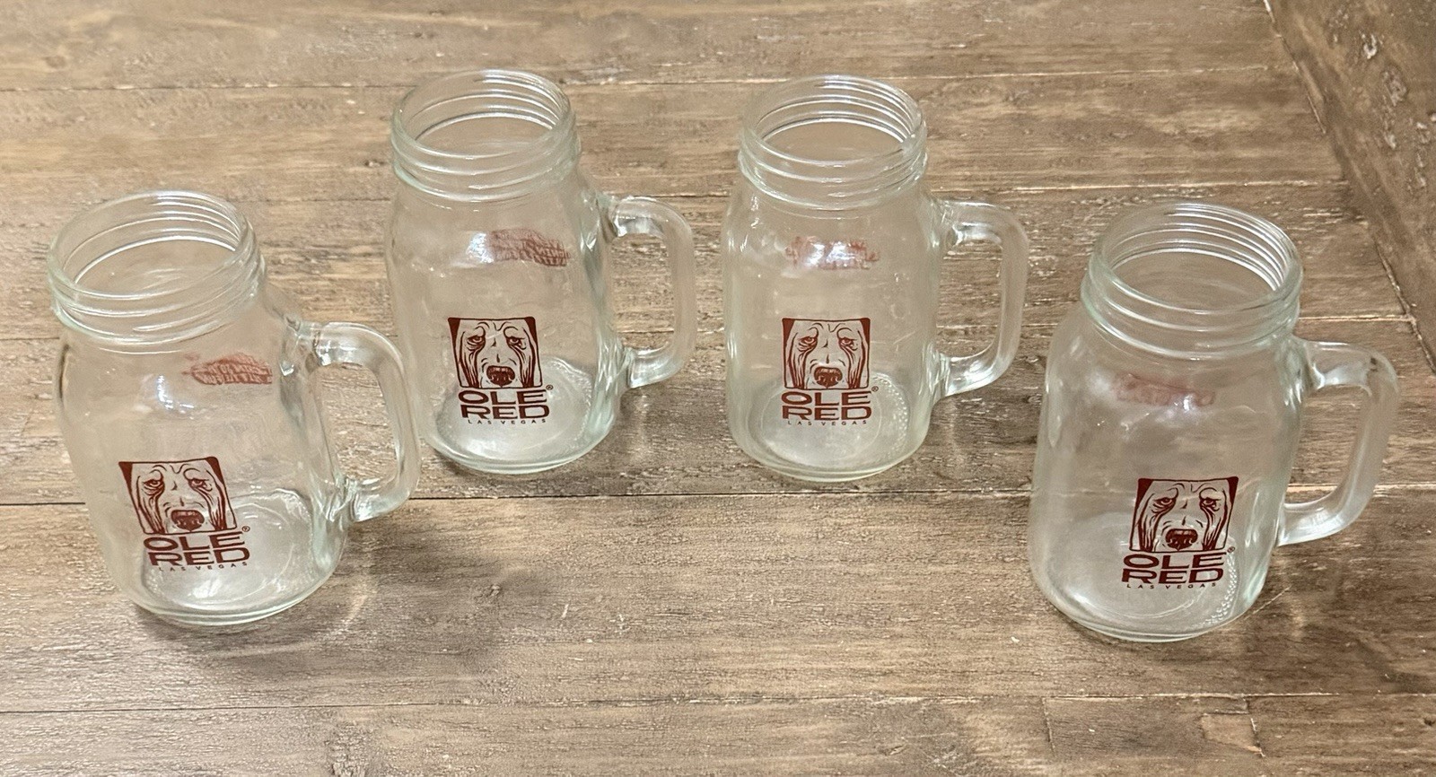 Blake Shelton Ole Red 16oz Beer Mugs (Complete Set of 4) Las Vegas Strip 03/2026