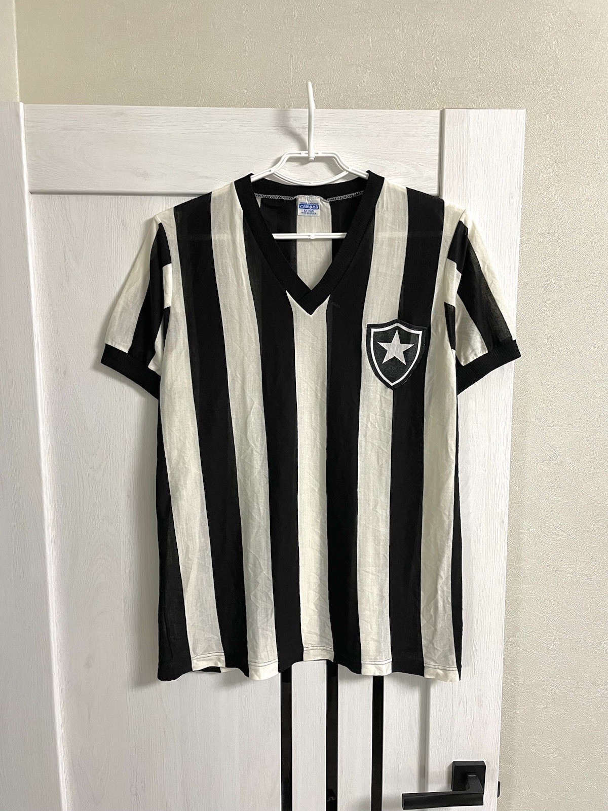 Vintage 80s Botafogo Brazil Campea Soccer Football Jersey Shirt Size 52