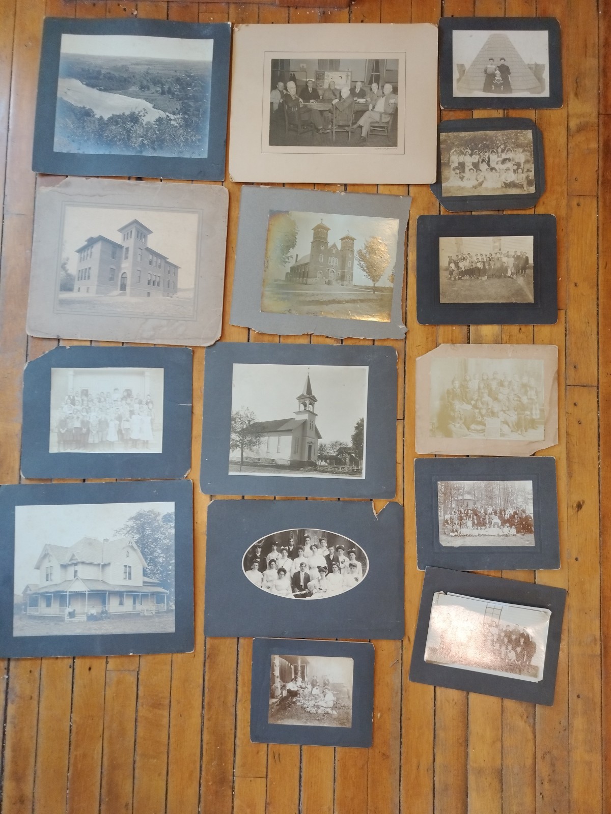 Saugatuck Michigan history cabinet photos Lot Of 13 School Church Views Saugatuck Michigan history cabinet photos Lot Of 13 School Church Views