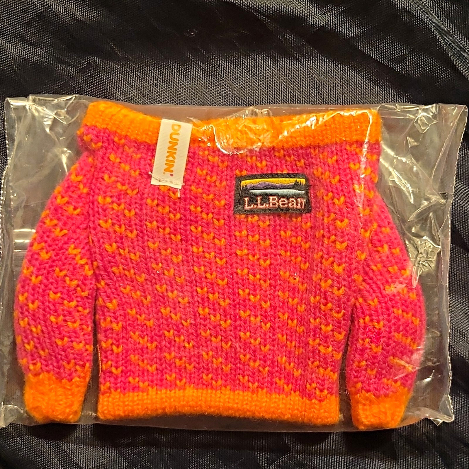 2026 DUNKIN'  L.L.Bean Drink Sweater Pink & Orange Brand New In Package