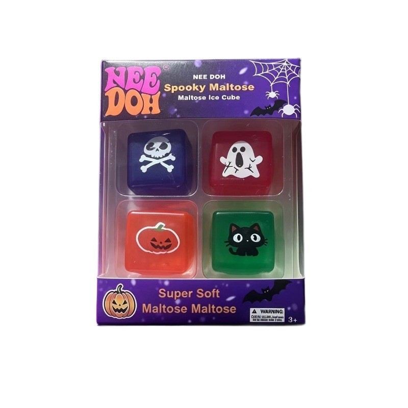 Nee-Doh-Halloween Nice Cube , Spooky Squish Schyling Nice Ice Baby Halloween