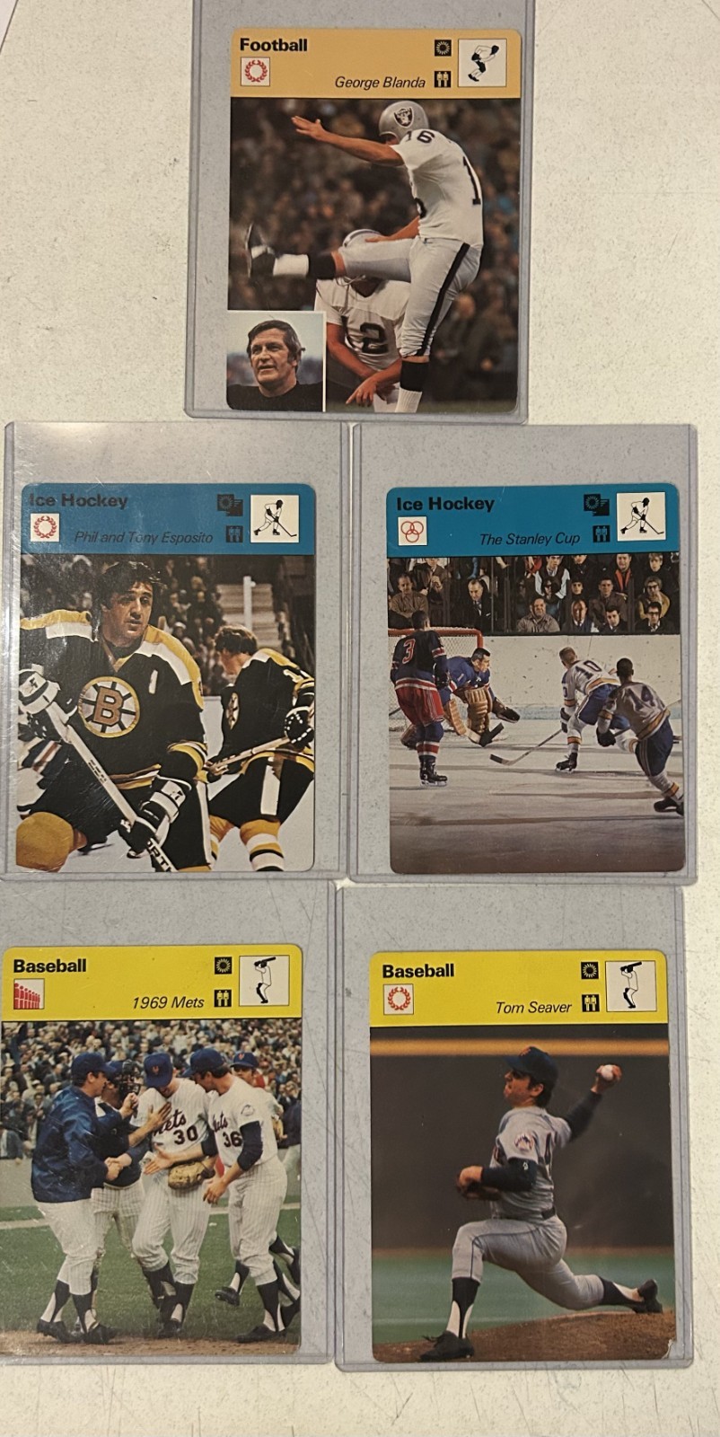 1977-79 SPORTSCASTER-9 Ct. Card Lot-- FREE S&H