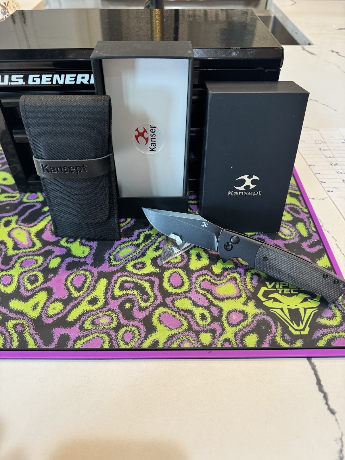 Kansept Shikari SBL Black Alum/Black Micarta (3.36 Kansept Shikari SBL Black Alum/Black Micarta (3.36