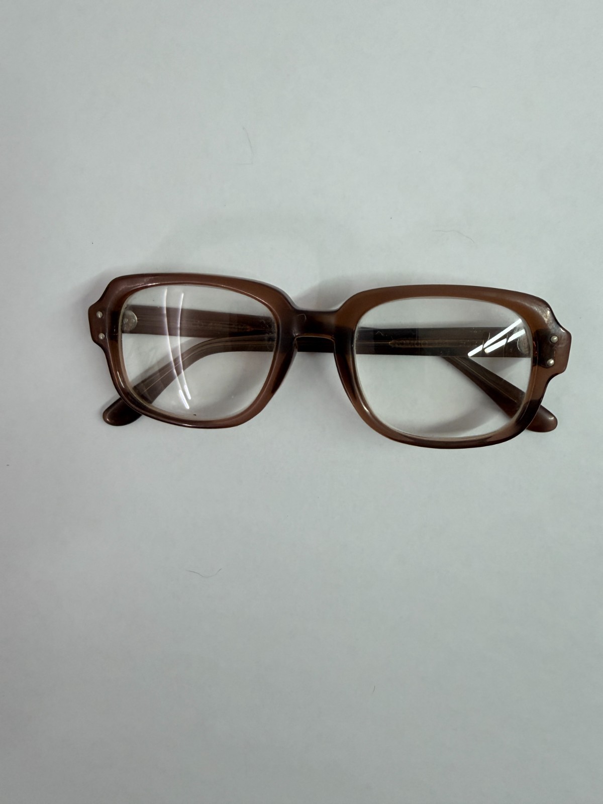 Vintage Romco RO 50-20 Glasses Frames Brown Translucent US Military BCG Retro