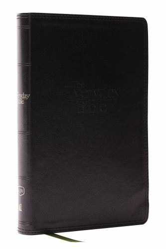 KJV The Everyday Bible, Black Leathersoft, Red Letter, Comfort Print - Thomas Ne