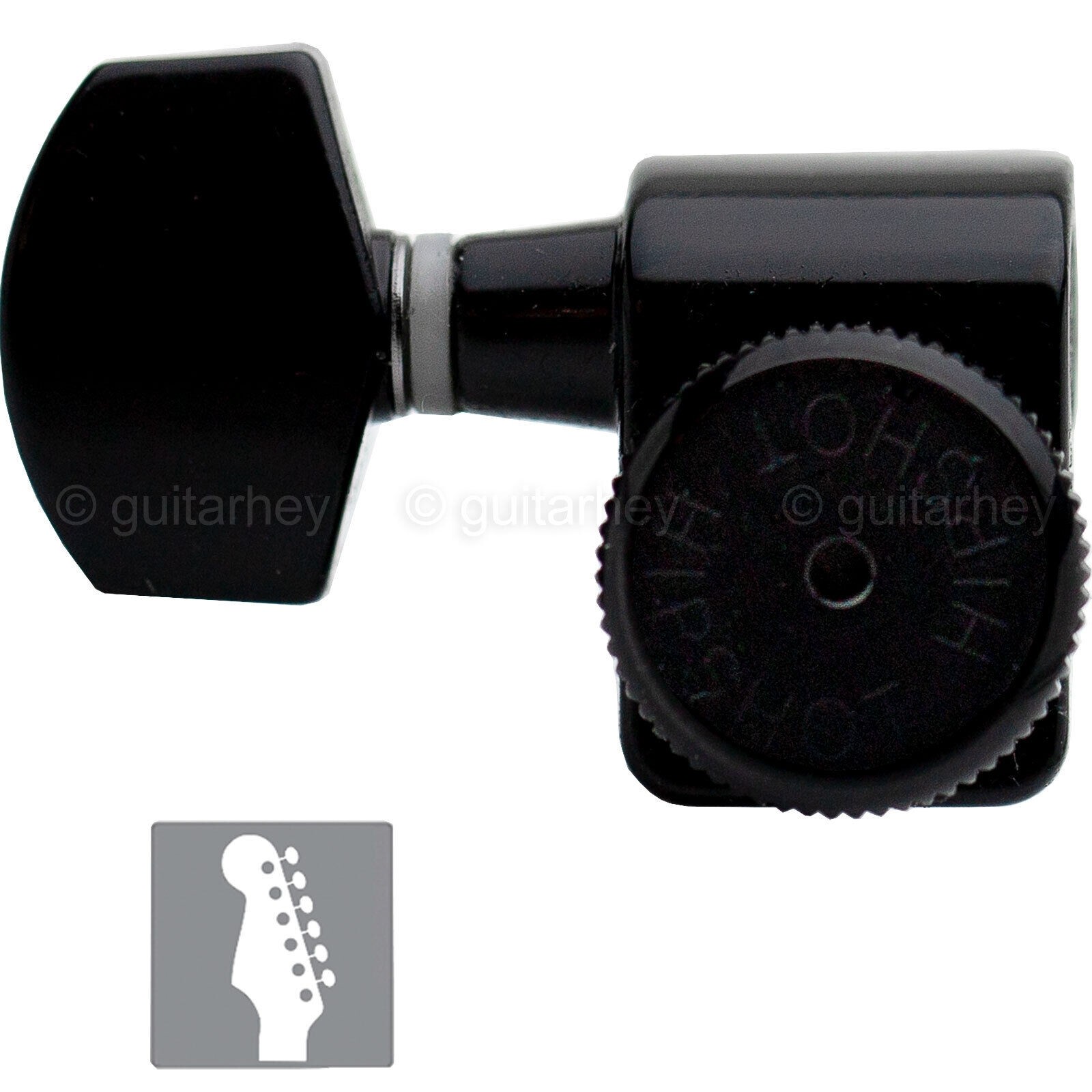 NEW Hipshot STAGGERED HEX Buttons Kit Fender® Directrofit™ LOCKING LEFTY - BLACK NEW Hipshot STAGGERED HEX Buttons Kit Fender® Directrofit™ LOCKING LEFTY - BLACK