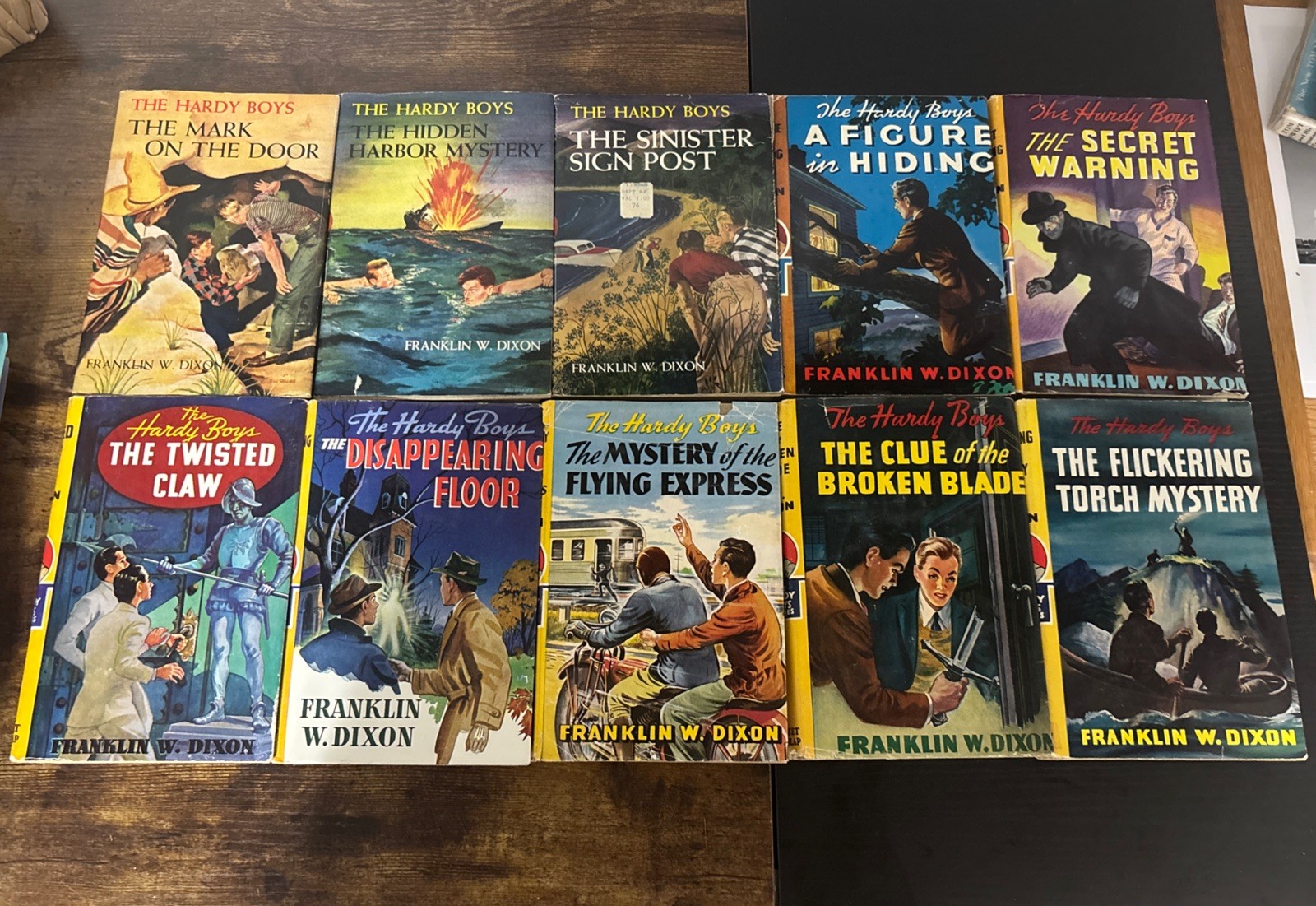 Vintage Hardy Boys Lot of 10 w/DJ’s - #13-22