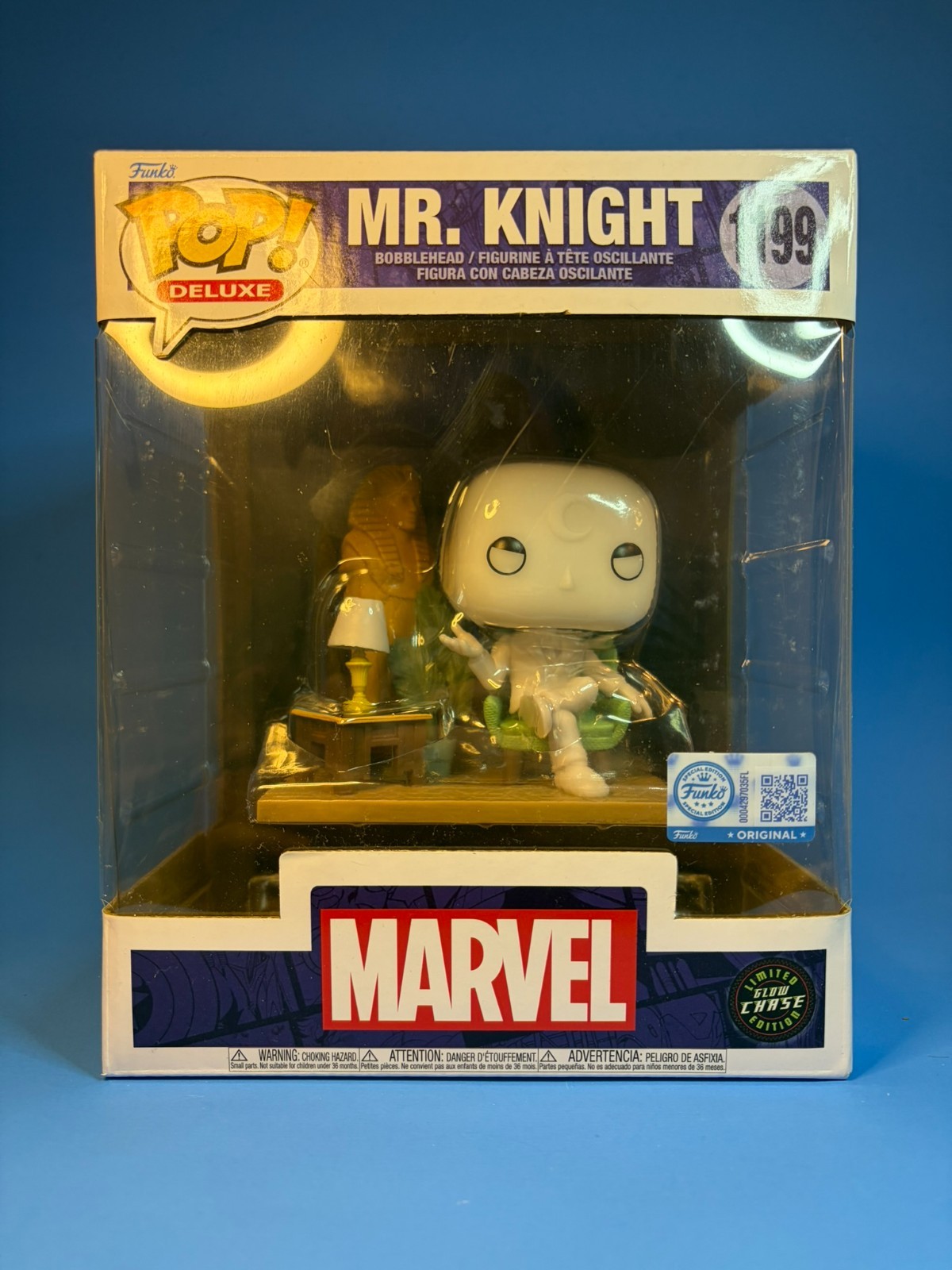 Funko Pop Mr Mr. Knight 1199 CHASE GLOW Exclusive Moon Knight Marvel Disney MCU