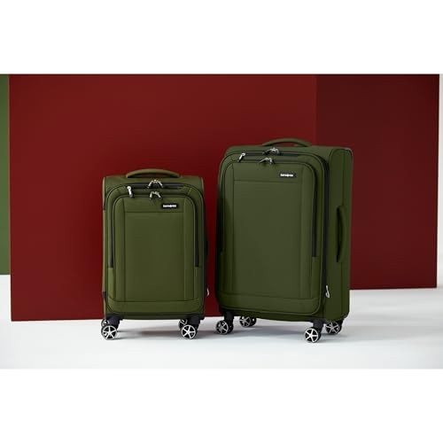 OLIVE GREEN - SAMSONITE SAIRE LTE SOFTSIDE EXPANDABLE LUGGAGE WITH SPINNER