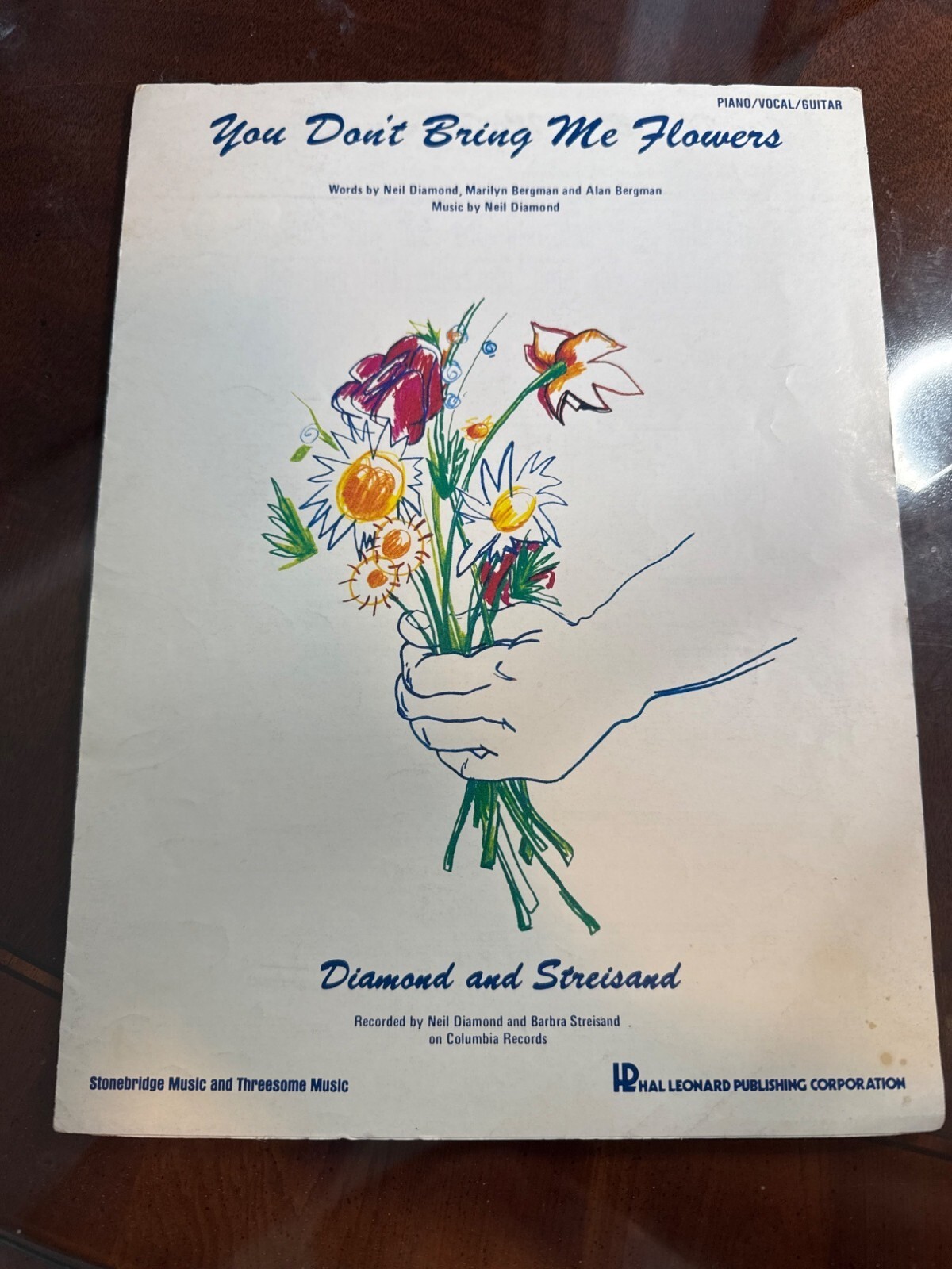 You Dont Bring Me Flowers Sheet Music For Piano/Vocal/Guitar Neil Diamond  51-31