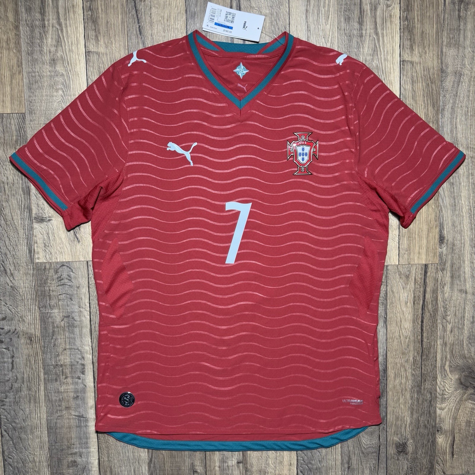 NWT Cristiano Ronaldo Portugal Puma 2026 Home On-Field Authentic Jersey Men’s XL