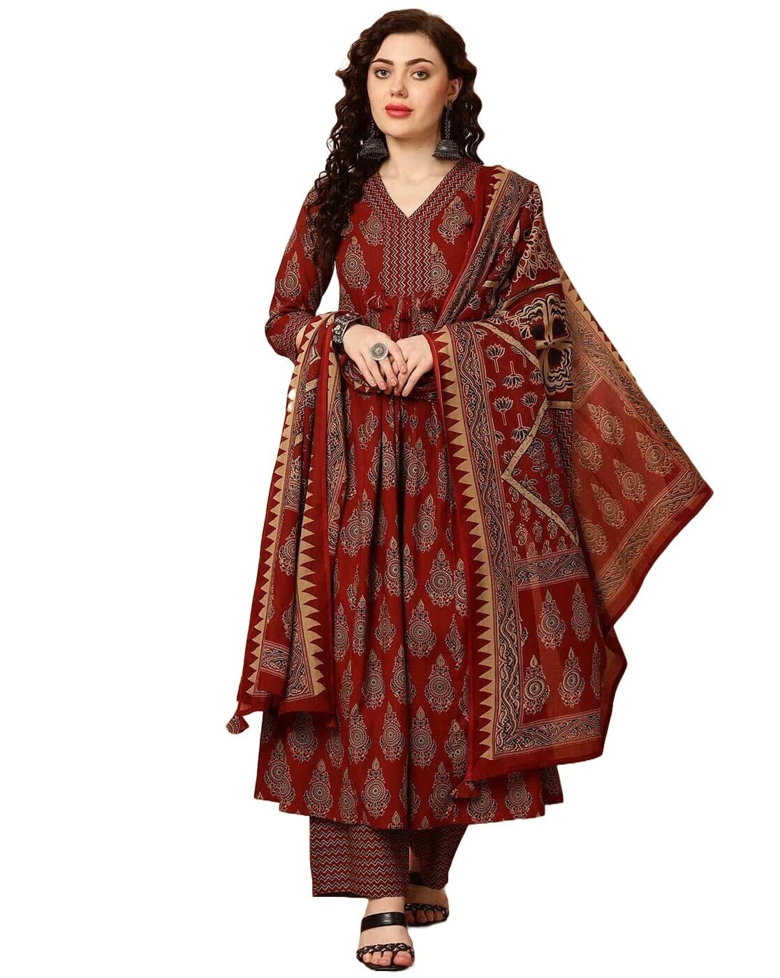 Women Printed Kurta and Pant Set with Dupatta Women Printed Kurta and Pant Set with Dupatta