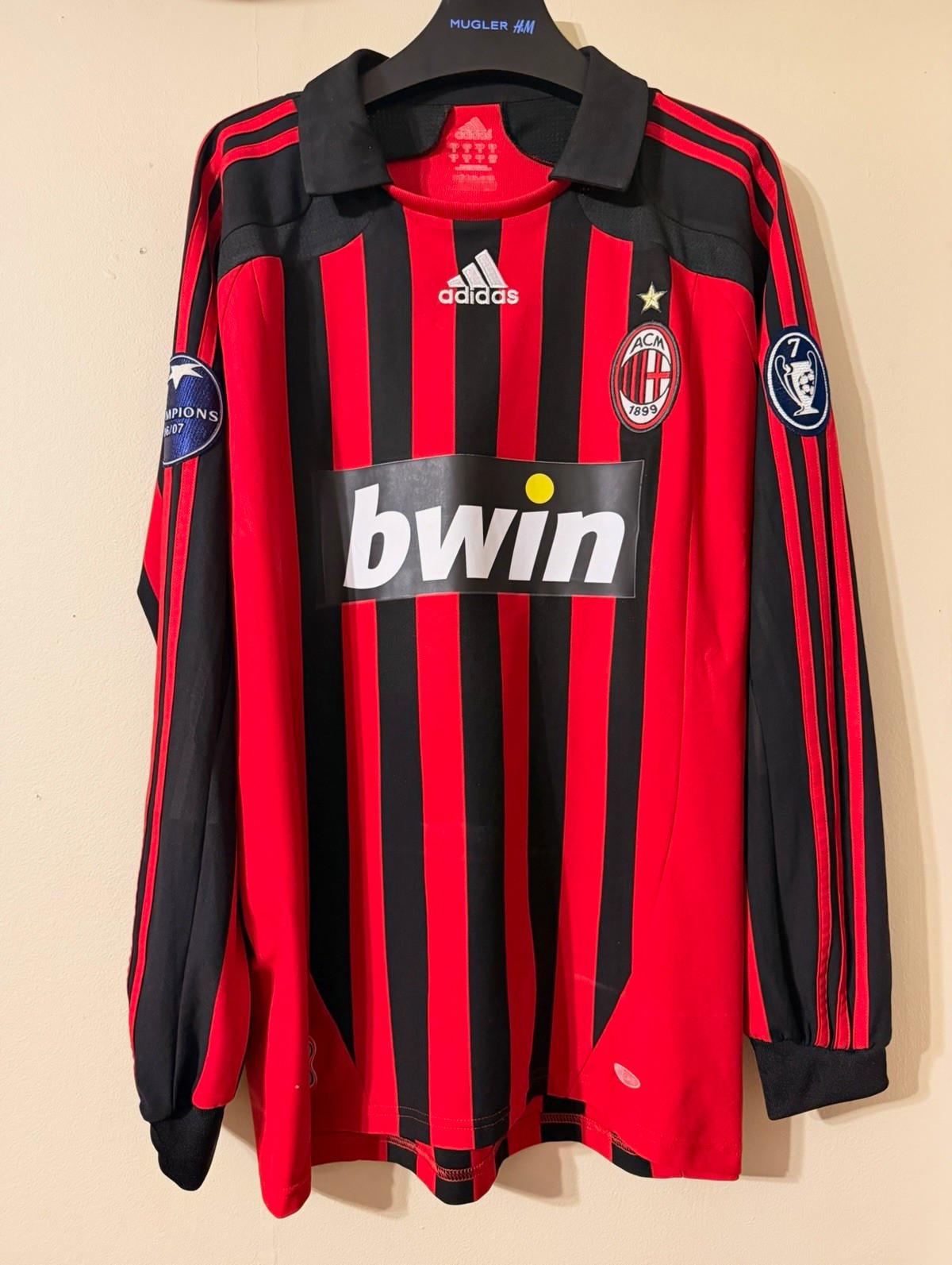 adidas AC Milan 2007/08 Kaka #22 Long Sleeve Champions League Jersey Size M adidas AC Milan 2007/08 Kaka #22 Long Sleeve Champions League Jersey Size M