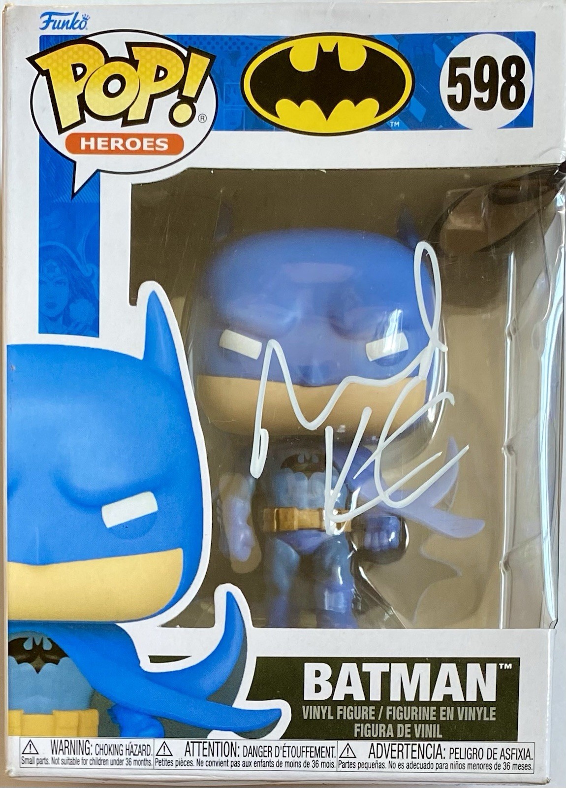 MICHAEL KEATON AUTOGRAPHED BATMAN FUNKO POP #598