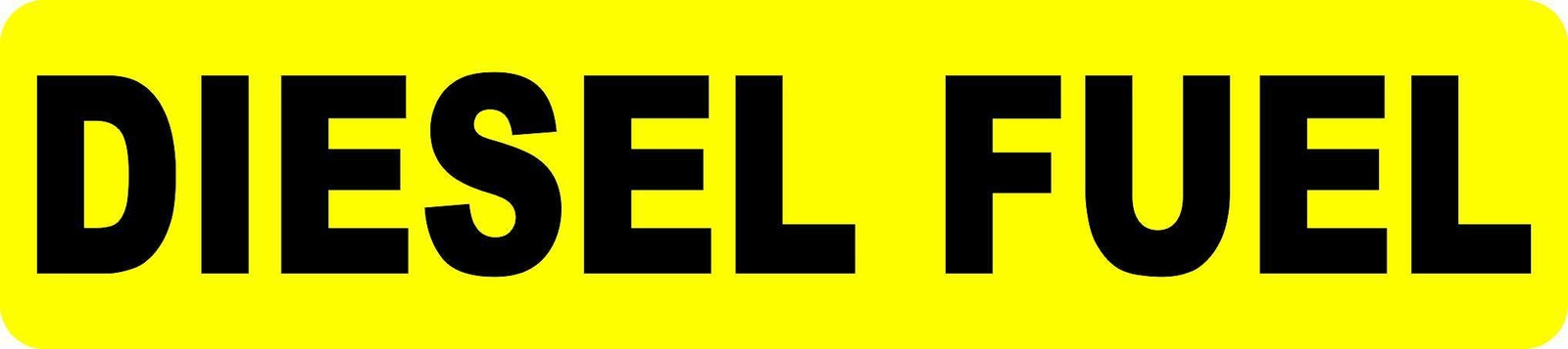 9x2 Diesel Fuel Sticker Vinyl Business Sign Decal Stickers Signs Safety Decals