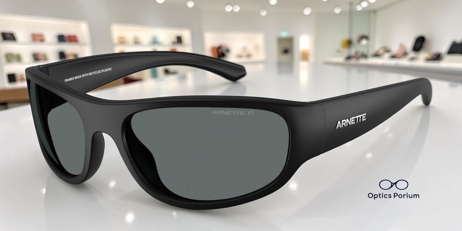 ARNETTE AN4361 290081 Gondo Black Dark Grey Polarized 61 mm Men\'s Sunglasses