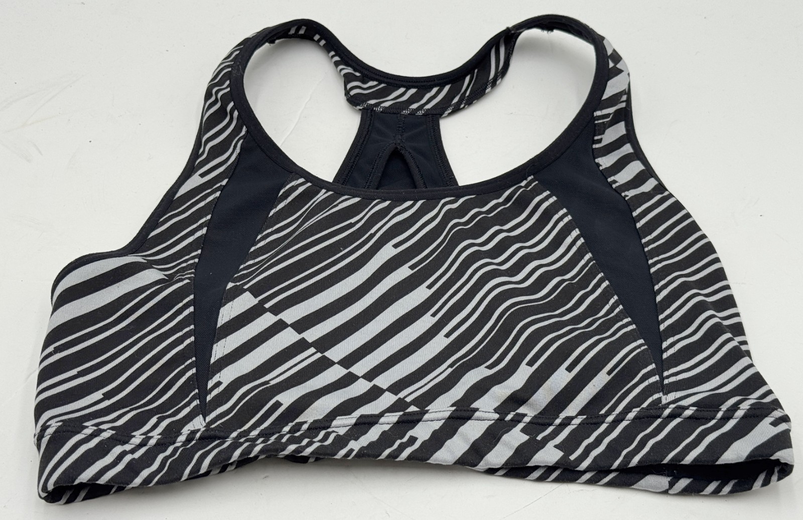 Athleta Sting Stunner Cutout Racerback Sports Black Gray Size Medium