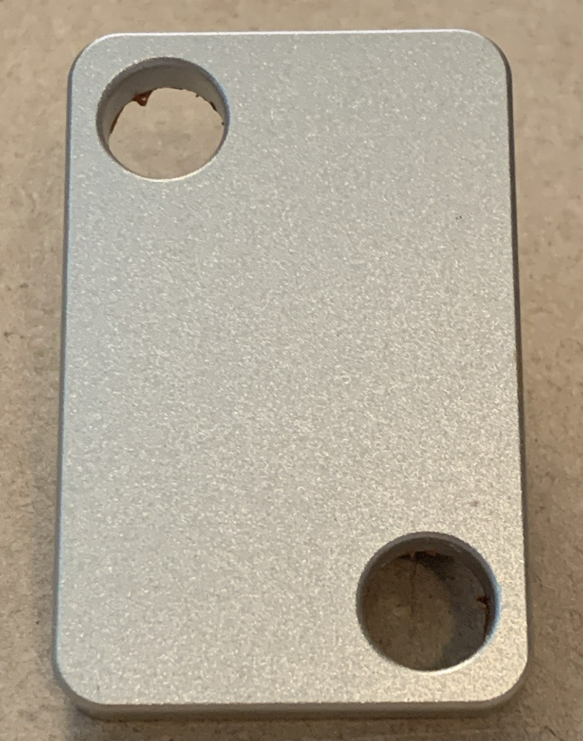 Billet Aluminum Choke Block Off Plate for SBC Edelbrock Manifolds, W/Fasteners
