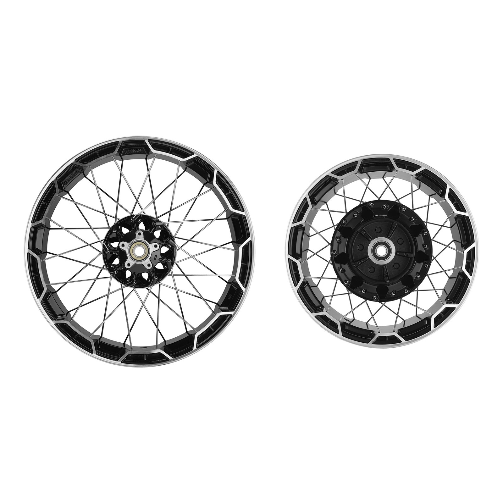 21\'\' Front 18\'\'Rear Spoke Wheel Rim For Harley CVO Street Glide FLHXSE ABS 23-Up