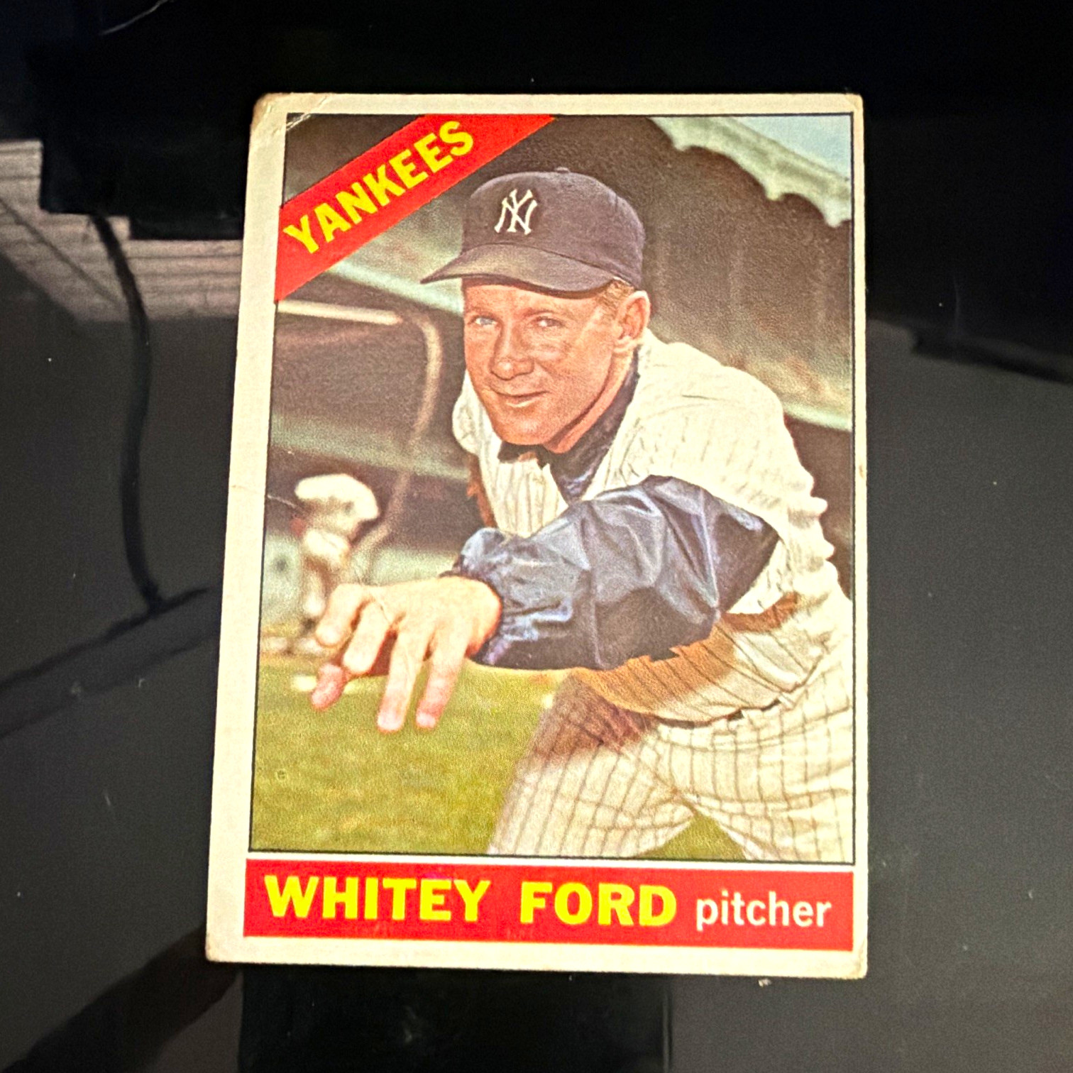 Topps Whitey Ford #160 New York Yankees MLB Baseball 1966 Topps Base Set Topps Whitey Ford #160 New York Yankees MLB Baseball 1966 Topps Base Set