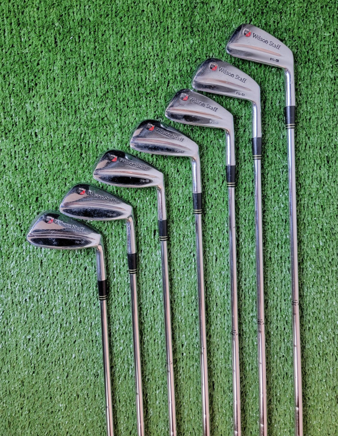Wilson Staff FG51 Tour Blade Iron Set 3i-PW (missing 5i), RH, S200 Steel Shafts
