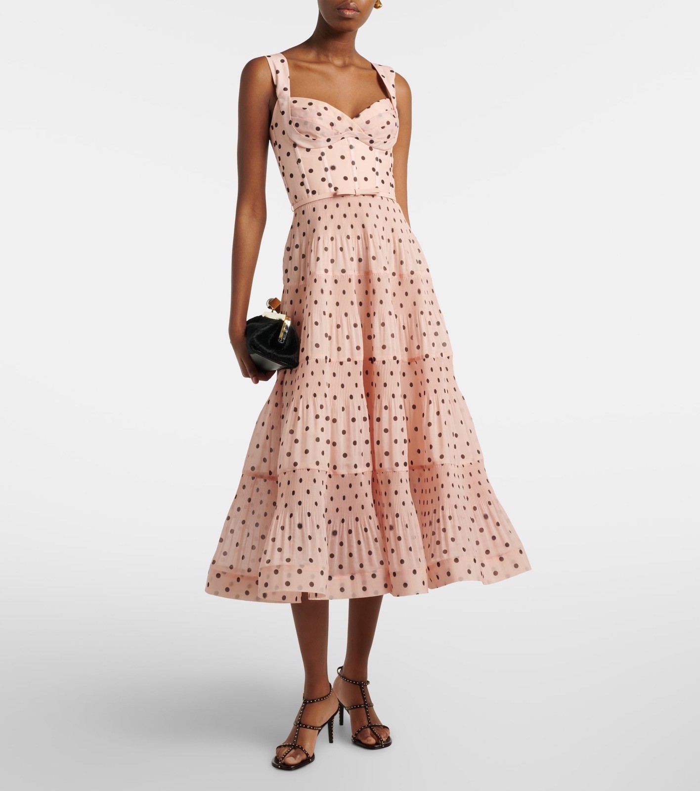 Zimmermann Polka-dot pleated bustier dress $ 975 Size 1 US 6