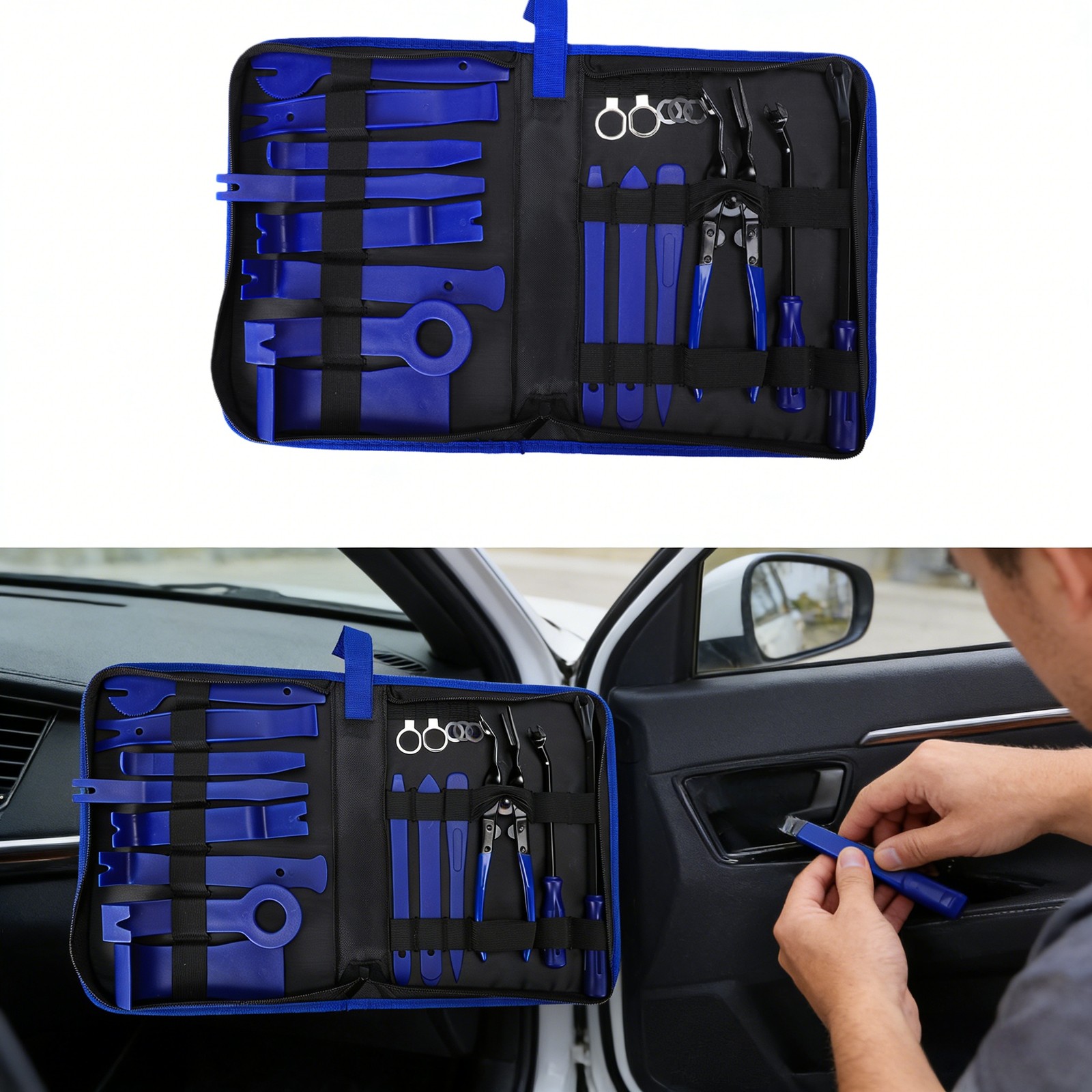 19pcs Automotive Trim Panel Removal Tool Set for Repair Work