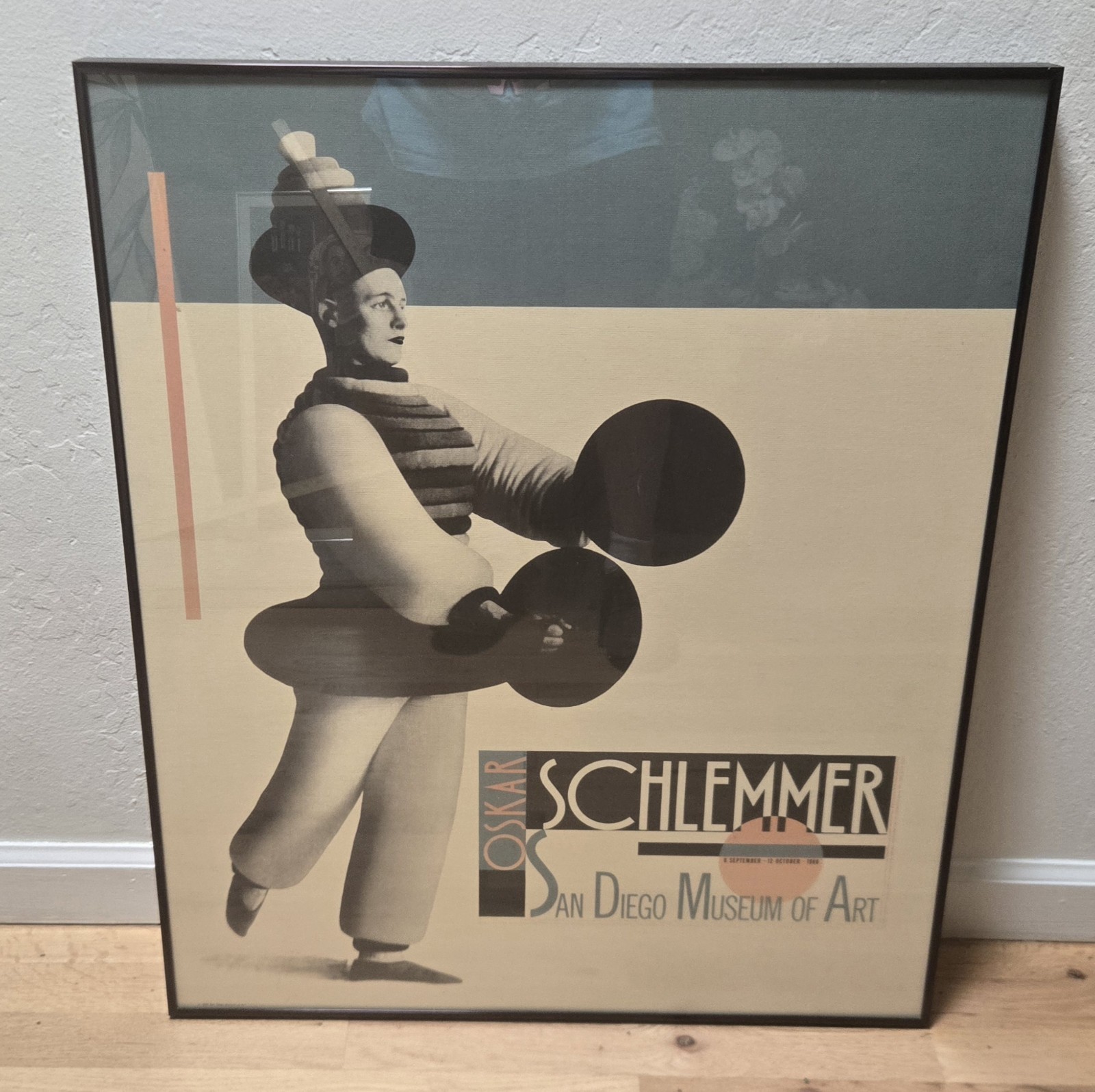 Vintage 1986 Oskar Schlemmer San Diego Museum of Art Exhibition Poster Framed