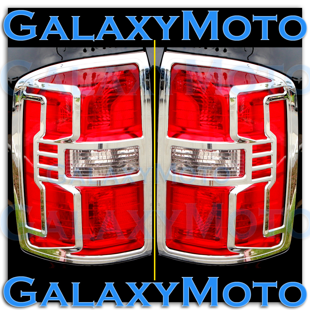 14-16 GMC Sierra 1500 Truck Triple Chrome Taillight Tail Light Trim Bezel Cover 14-16 GMC Sierra 1500 Truck Triple Chrome Taillight Tail Light Trim Bezel Cover