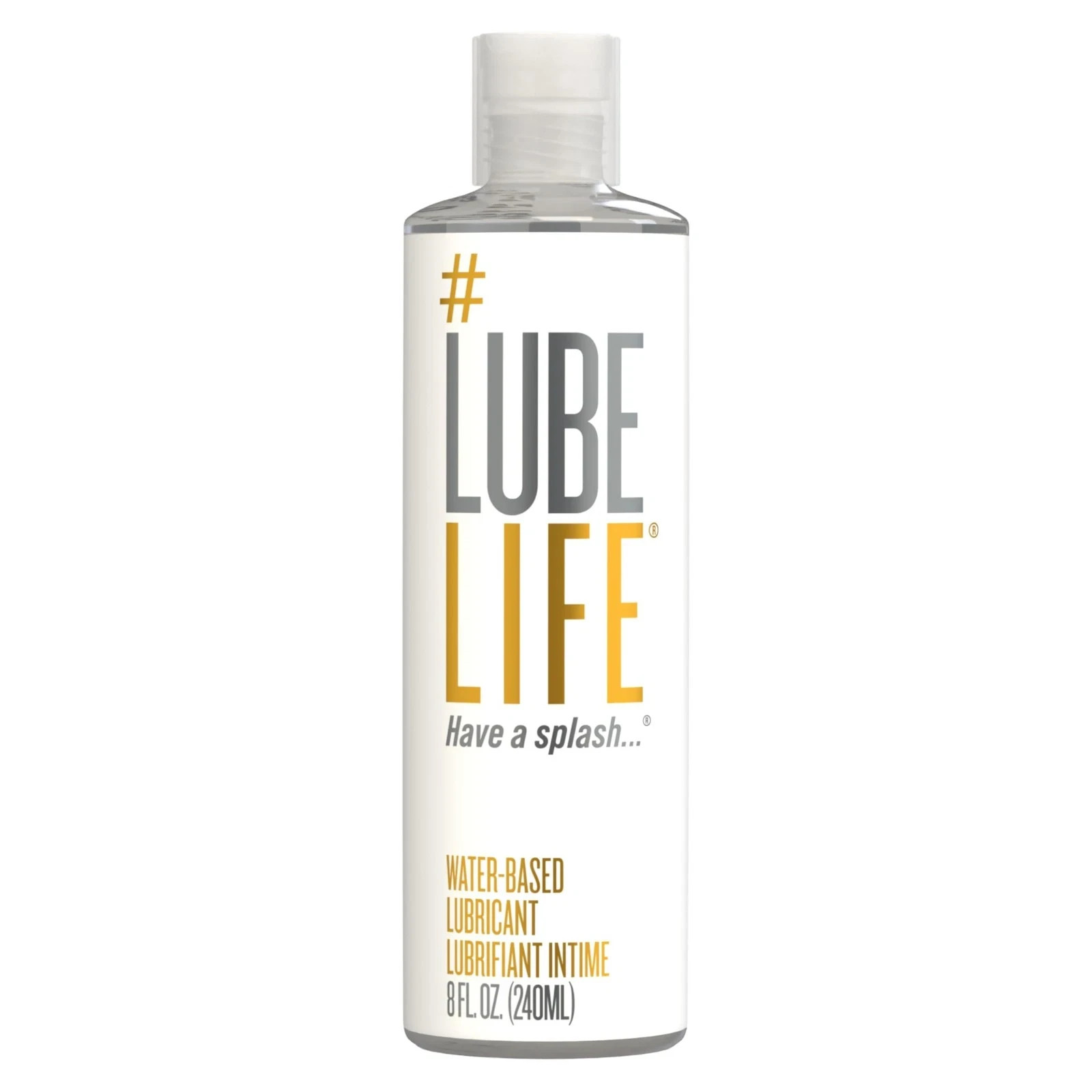 LubeLife Water-Based Personal Lube Toy Safe Non Staining Easy Clean Travel 8oz