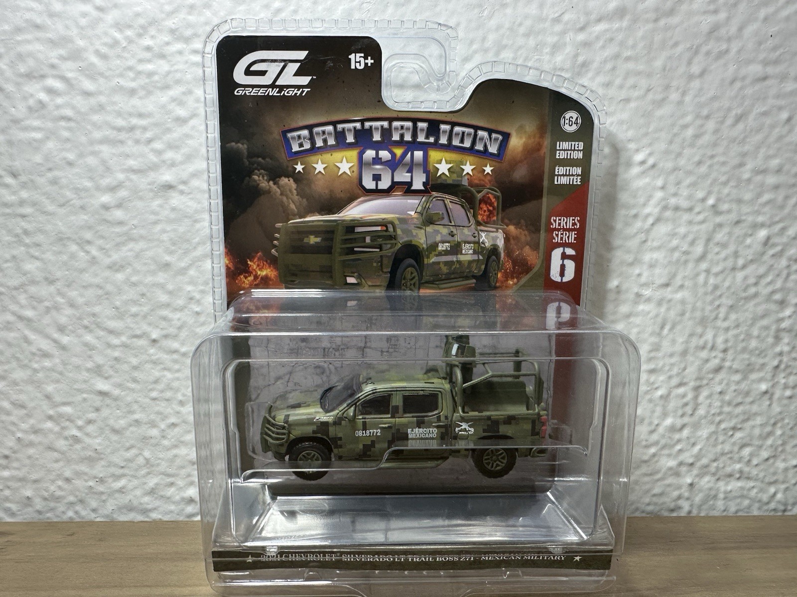 NEW 🔥 1/64 Greenlight ‘21 Chevrolet Silverado Z71 Ejército Mexicano Exclusive