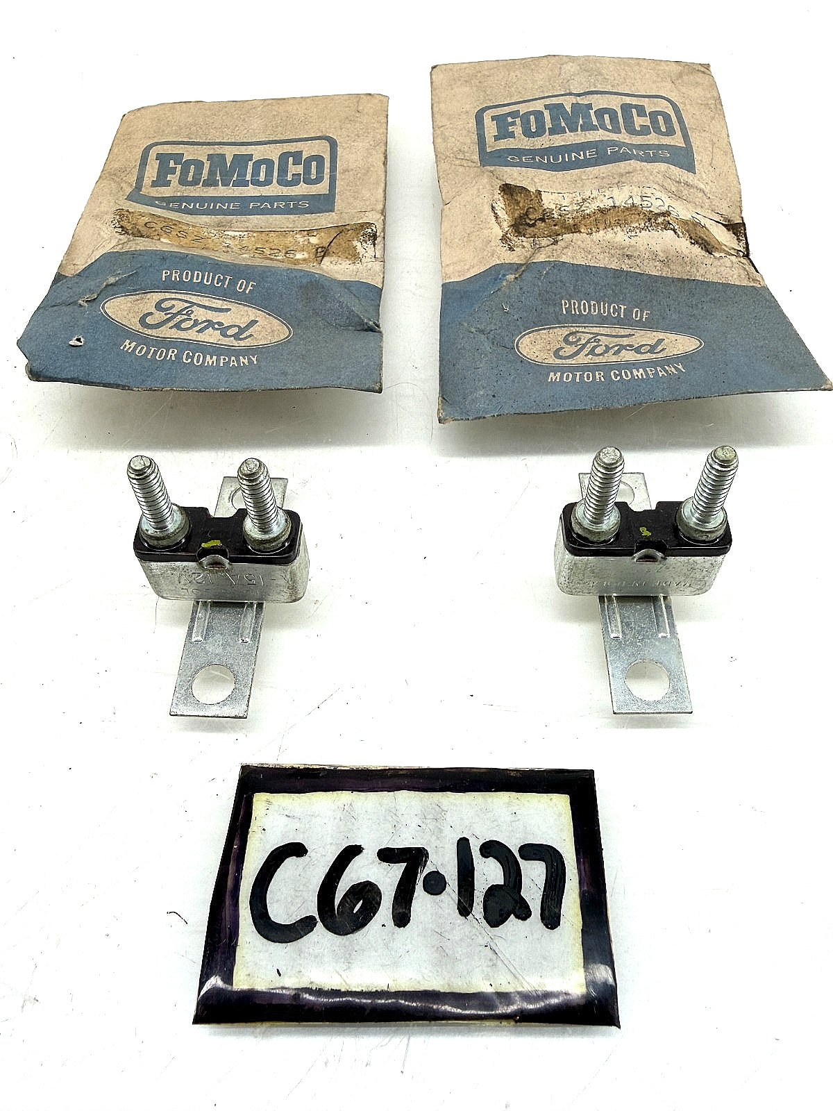 (1) NOS 1966 1967 Ford Thunderbird 15A/12V Brake Light Fuse C6SZ-14526-B C67-127