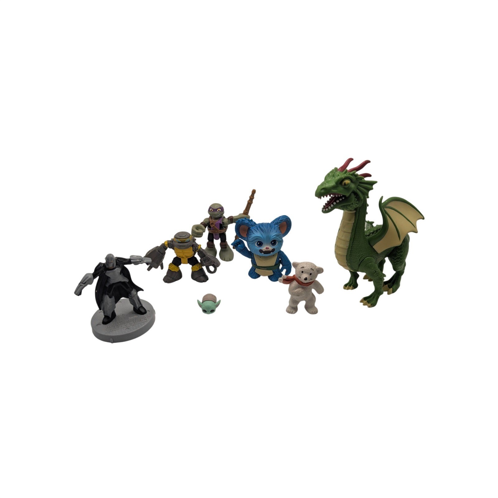 Mixed Toy Lot Small Multi Star Wars TMNT Dragon Figures Hasbro Lakeshore