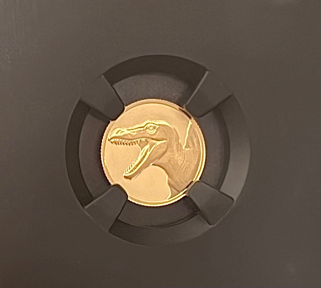 2026 Niue G $1 Reverse PF 70 Spinosaurus - 1 Gram 22 KT Gold- NGC
