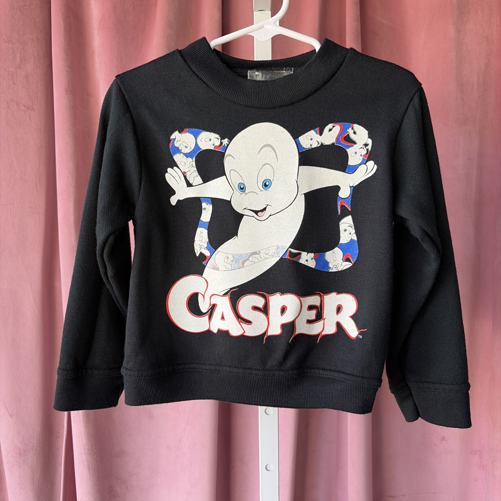 Vintage Casper The Friendly Ghost Sweatshirt Halloween Toddler Baby Kid 3T / 4T