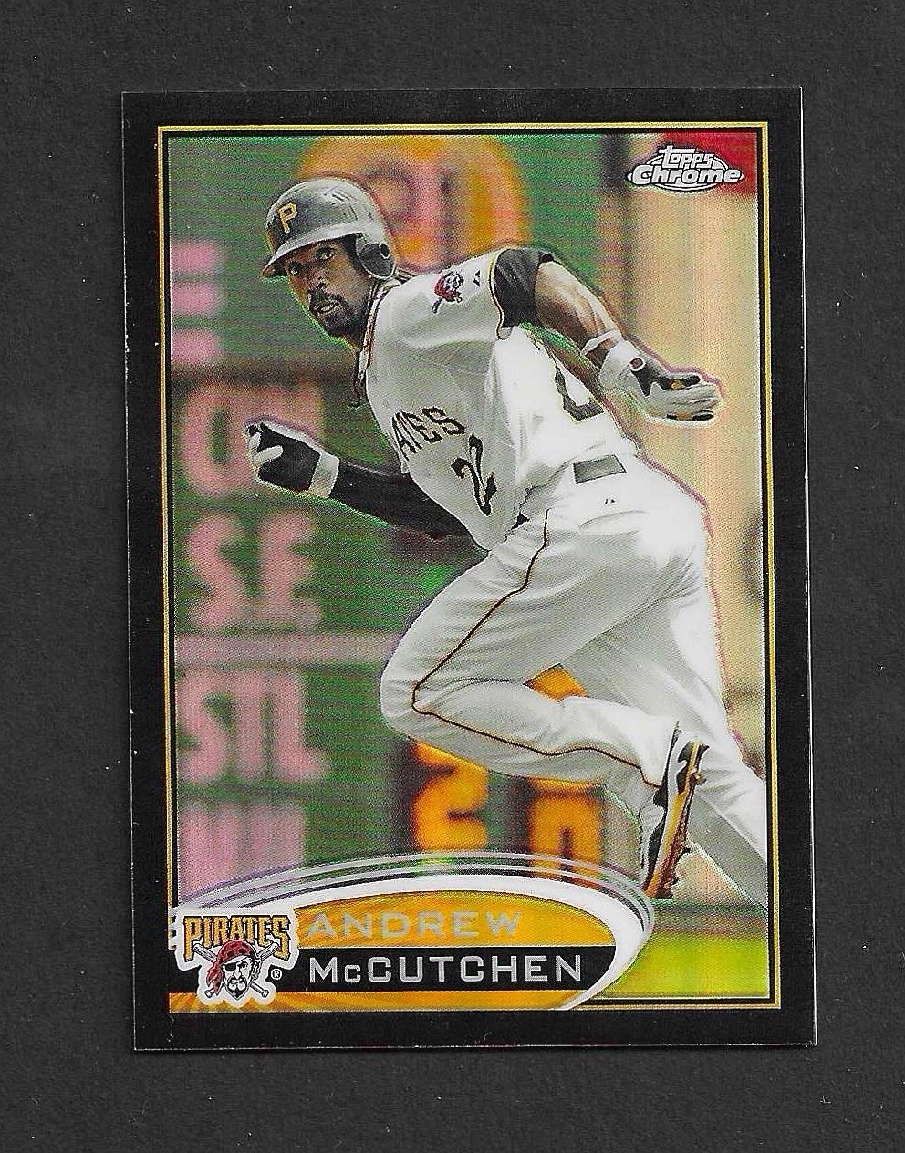 ANDREW MCCUTCHEN 2012 Topps Chrome #38 Black Refractor /100 Pirates Color Match