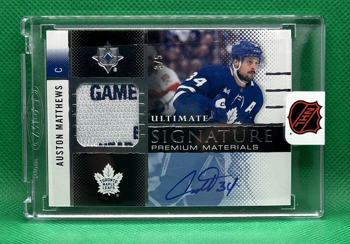Auston Matthews 2024-25 Ultimate Auto Jersey Tag /5 On-Card Hard Signed Leafs Auston Matthews 2024-25 Ultimate Auto Jersey Tag /5 On-Card Hard Signed Leafs