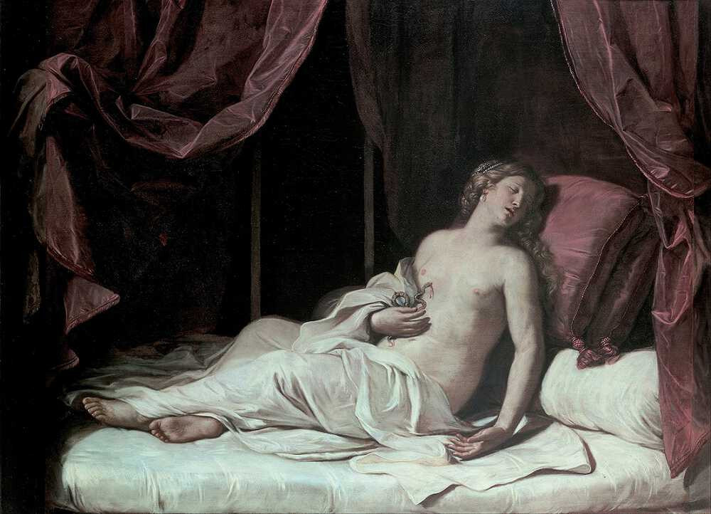 stunning oil painting handpainted on canvas-The Death of Cleopatra