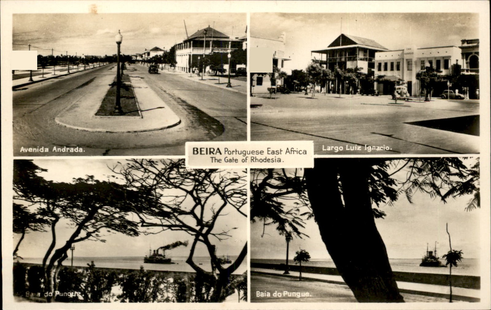 Beira Portuguese East Africa Gate of Rhodesia Multi View c1920s RPPC PC bhn Beira Portuguese East Africa Gate of Rhodesia Multi View c1920s RPPC PC bhn