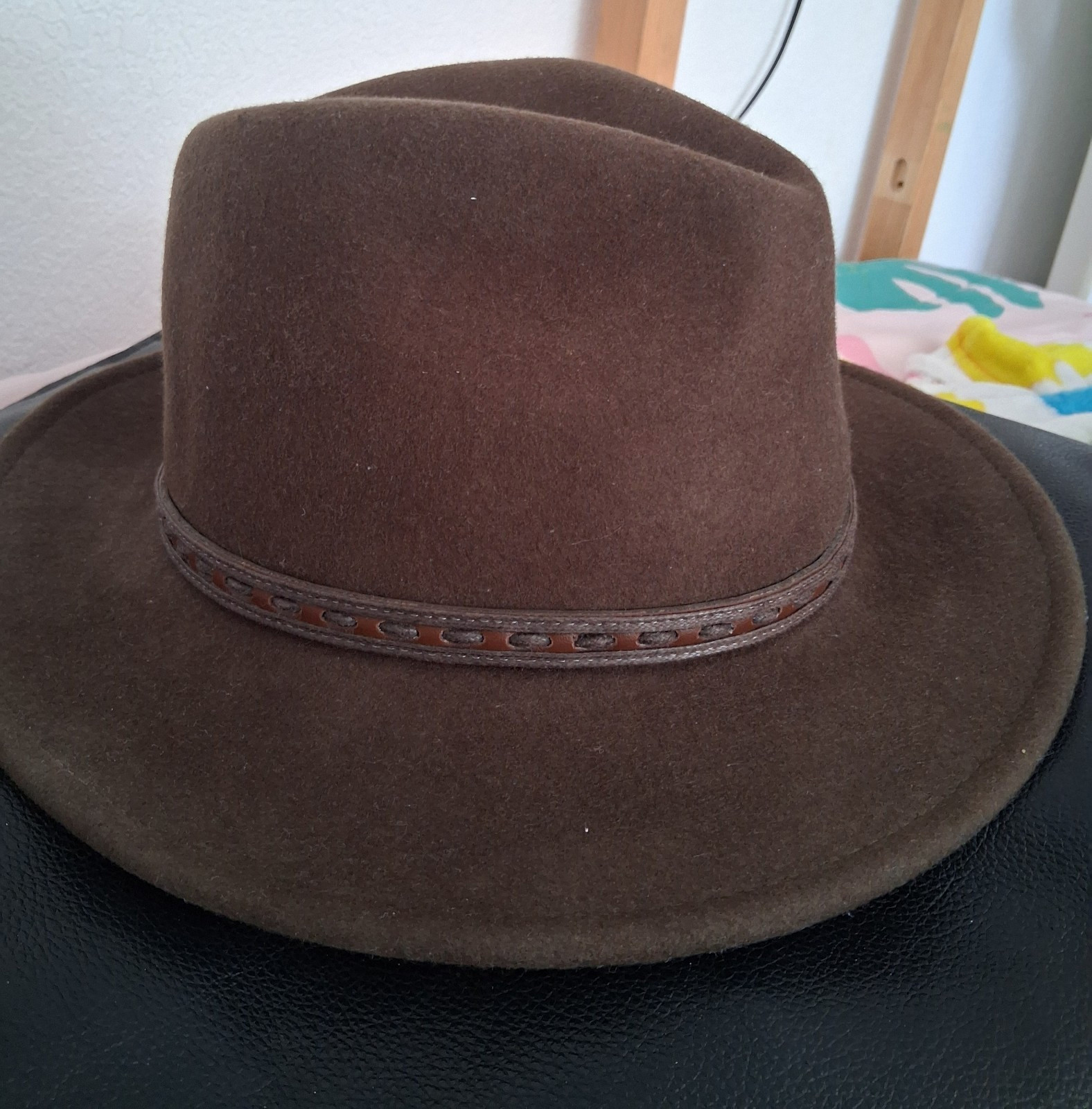 Vintage Scala Classico Dorfman Pacific Men\'s Brown Hat Size L