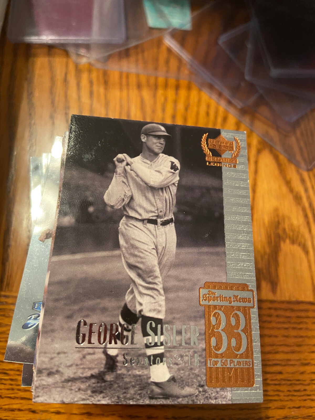 1999 Upper Deck Century Legends St. Louis Browns Baseball Card #33 George Sisler