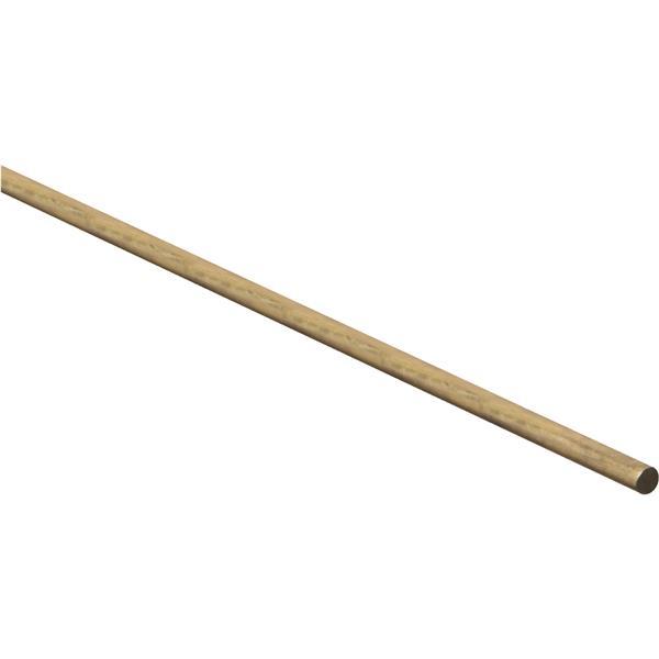 (10)-Hillman Steelworks Non-corrosive Brass 1/4 In. X 3 Ft. Solid Rod 11519