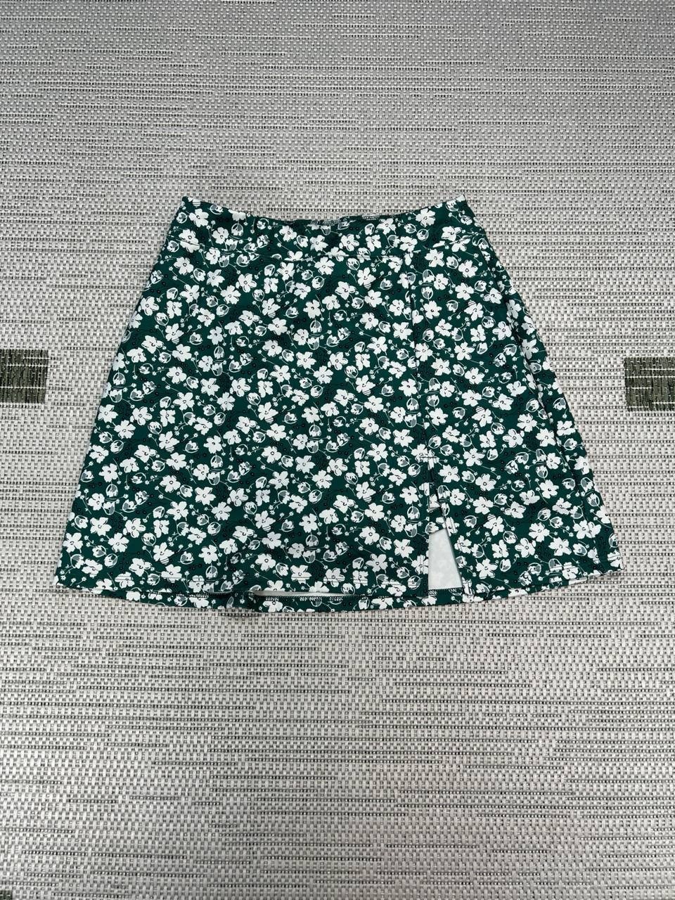 Reformation Skort Womens Small Green White Floral A Line Mini