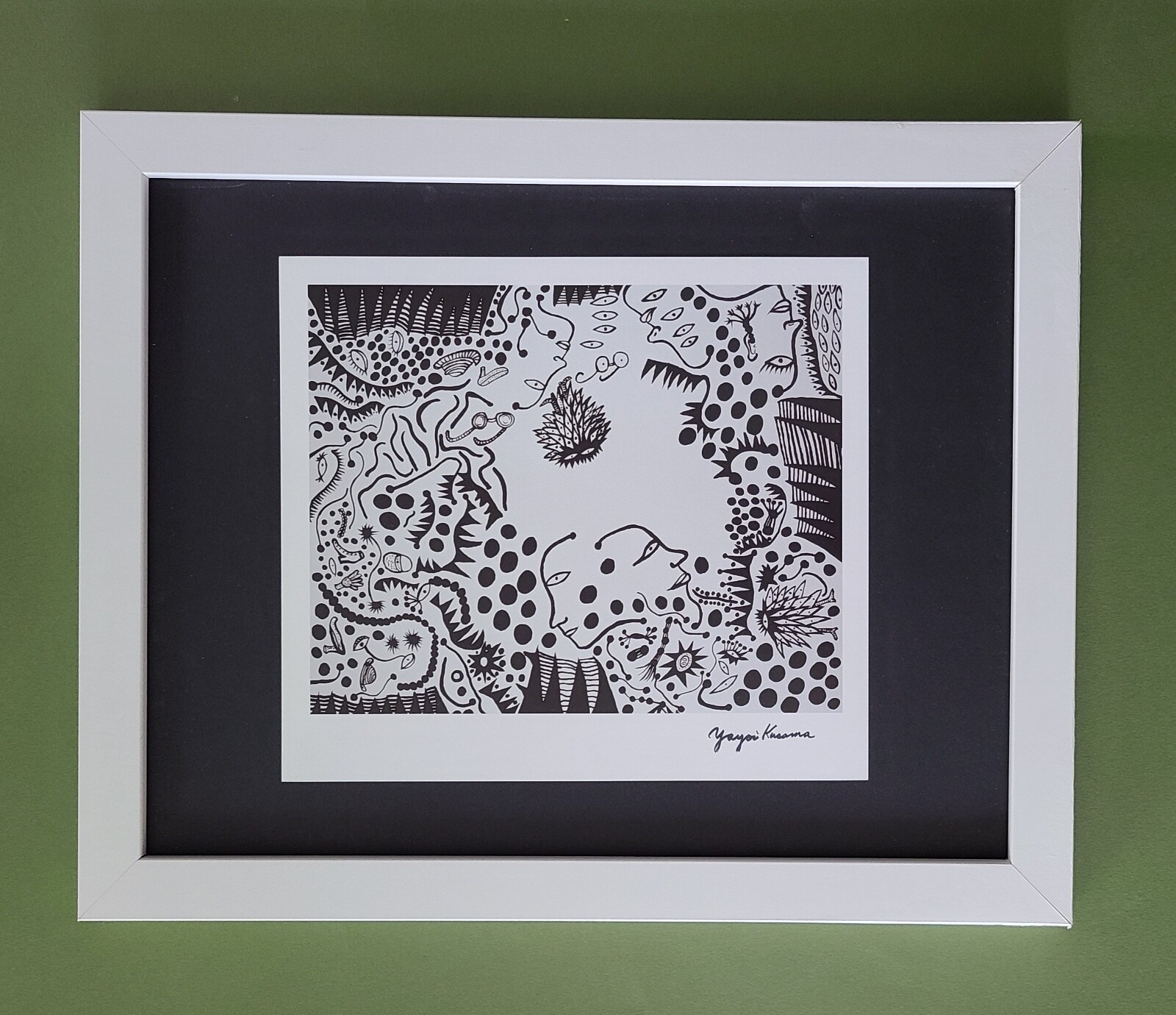 Yayoi Kusama 1990s Signed Pop Art Print Framed Contemporary Artwork Bid Now 