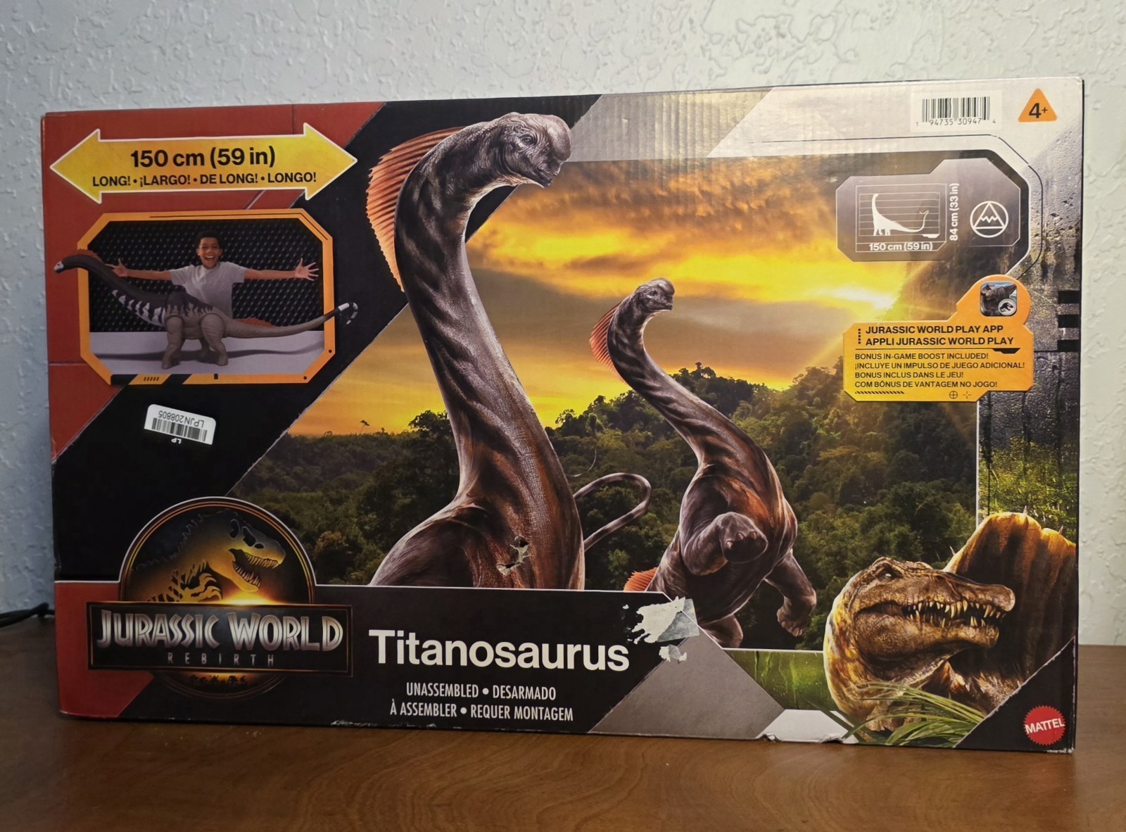 🔥Jurassic World Rebirth Super Colossal Titanosaurus Dinosaur Figure 59\