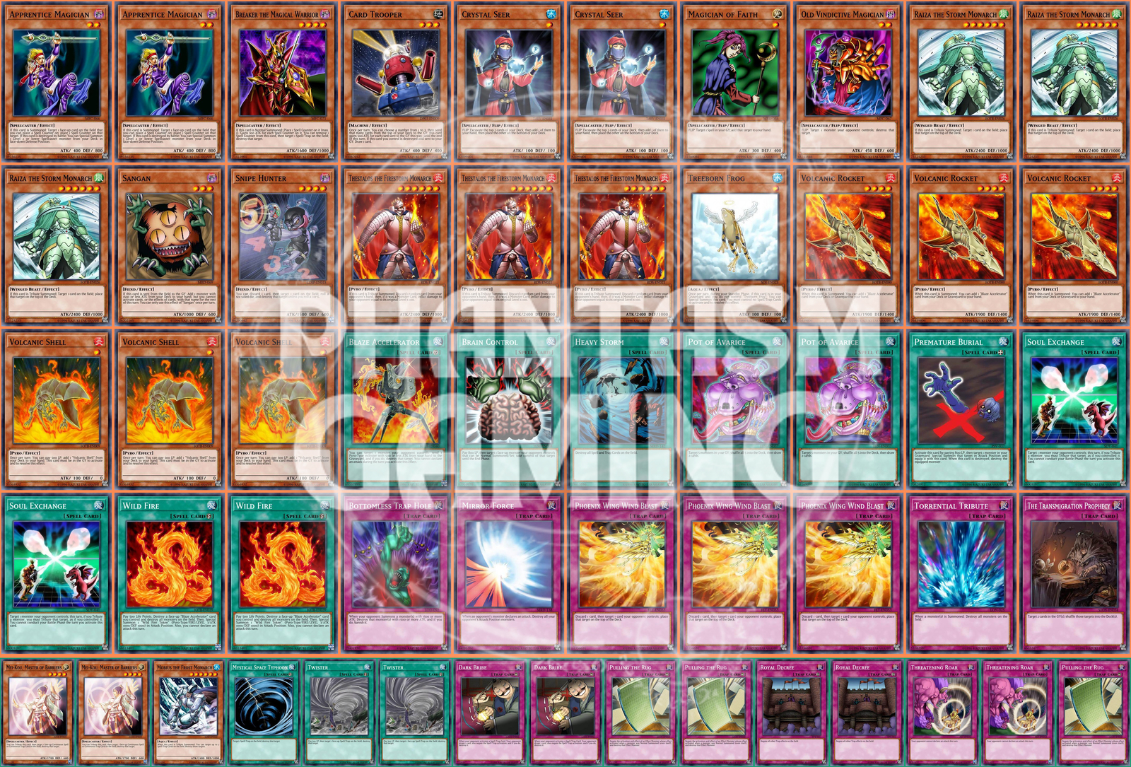 Volcanic Monarch Deck Raiza Storm Pot Avarice Scattershot Yugioh