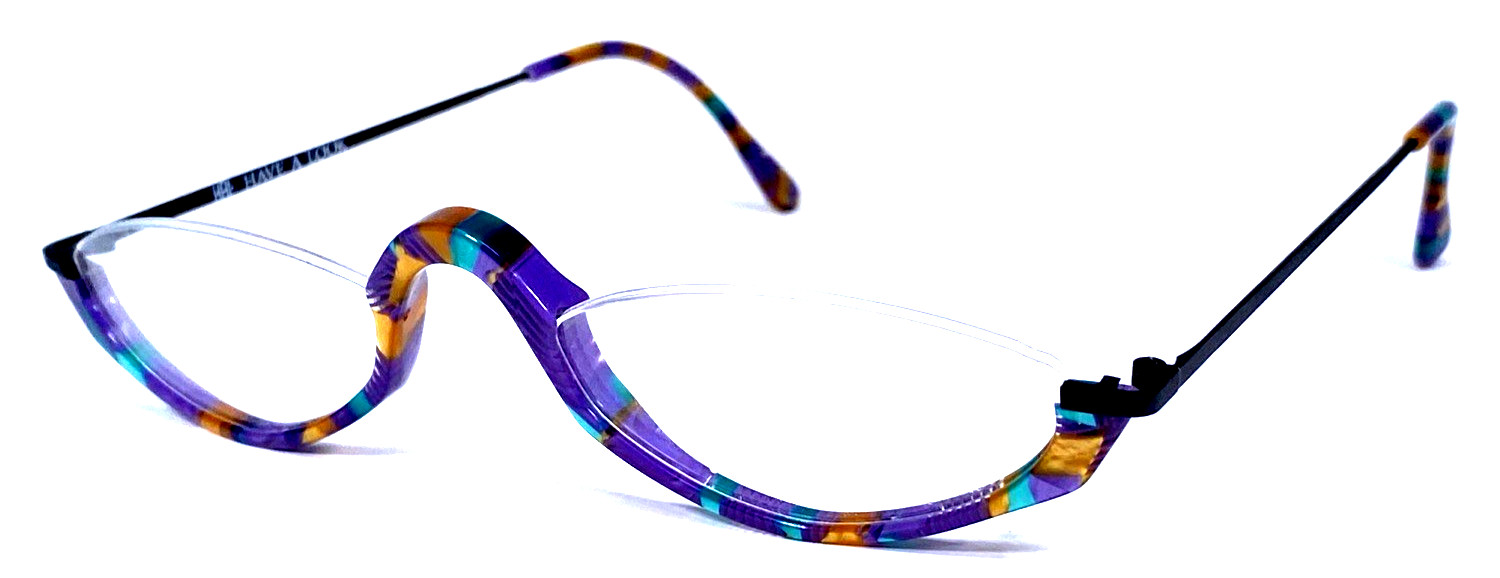 HAL HAVE A LOOK 1001 4015 NOS Multicolor Eyeglasses Frame 53-21-145