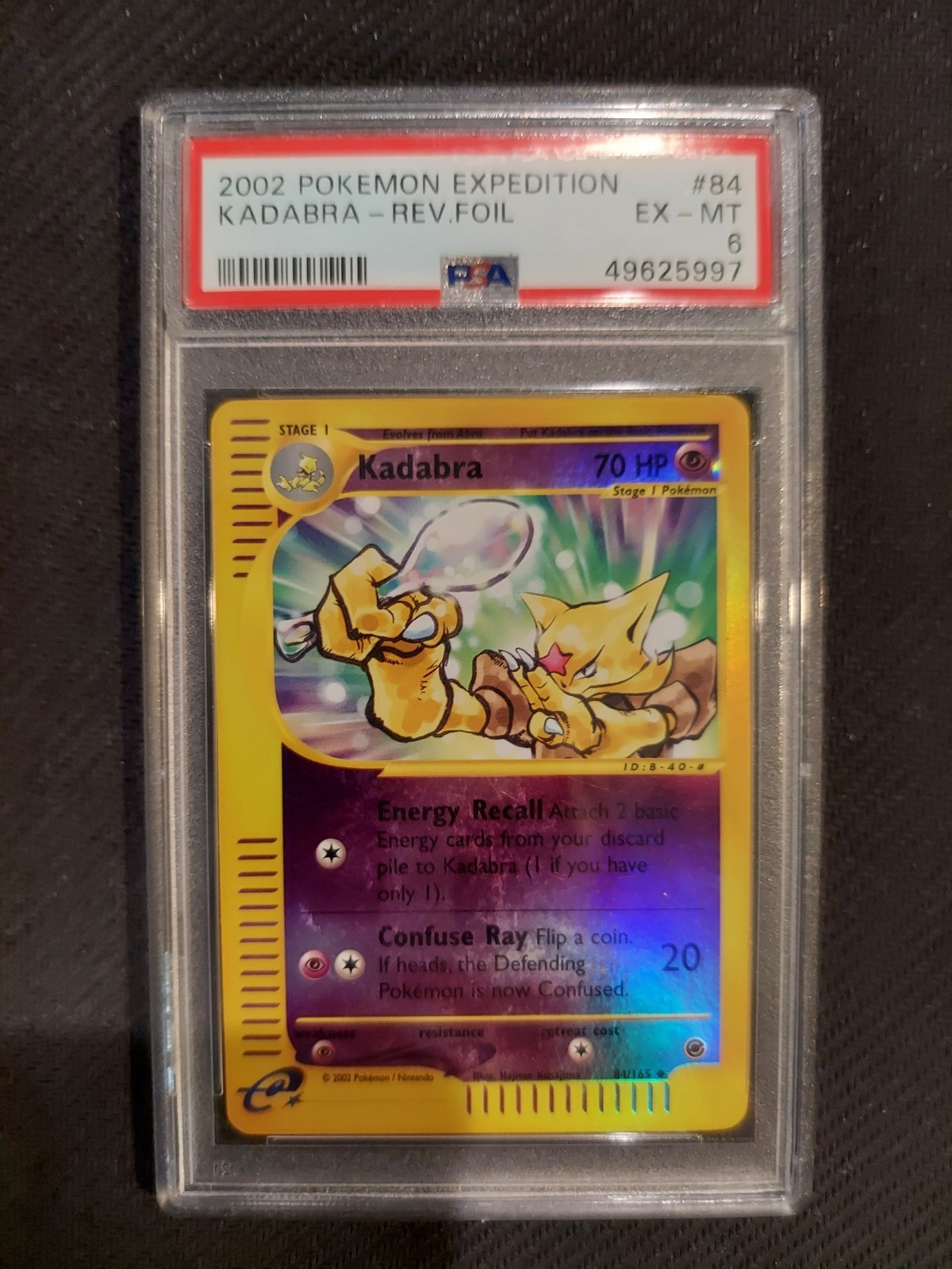 PSA 6 Expedition Kadabra Reverse Holo PSA 6 Expedition Kadabra Reverse Holo